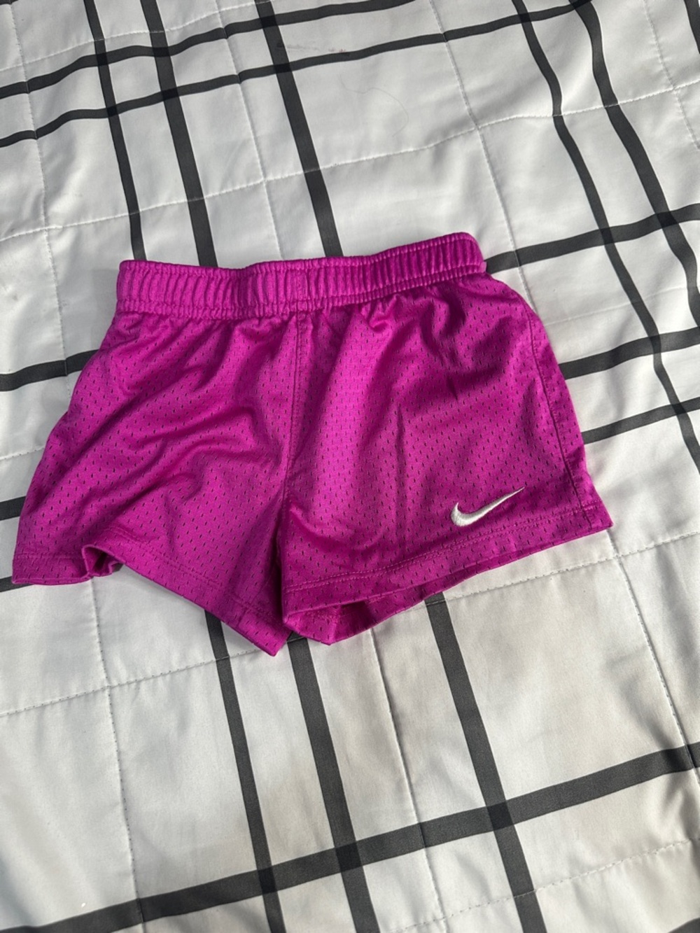 Nike Women’s Magenta Athletic Shorts with White Swoosh